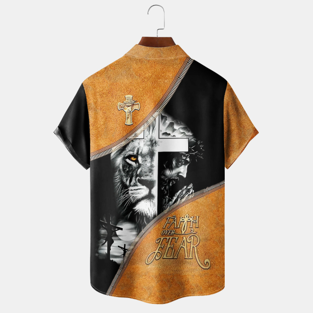 MEN'S MEMORIAL DAY FAITH PRINT SHORT SLEEVE SHIRT