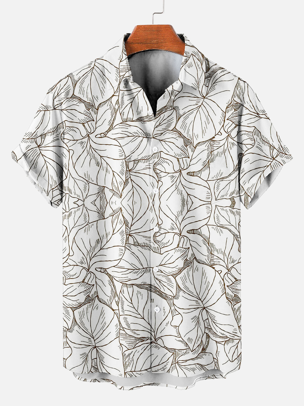 Men's Short Refreshing elegant hawaii Sleeve Shirt
