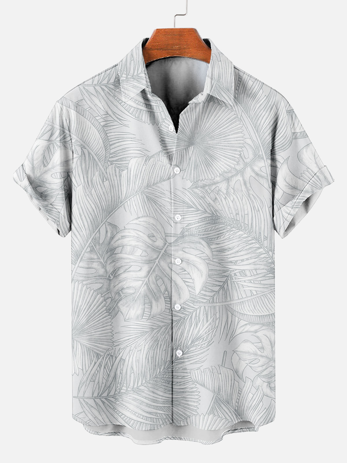 Men's Short Refreshing elegant hawaii Sleeve Shirt 