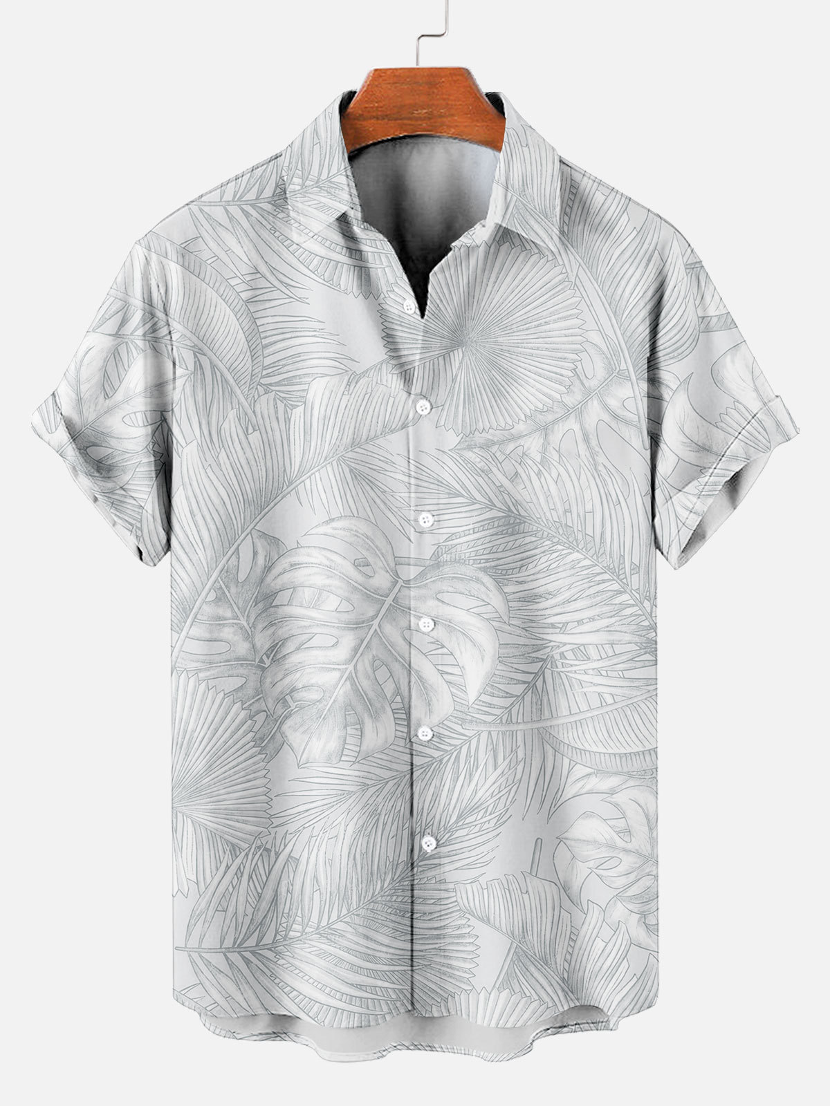 Men's Short Refreshing elegant hawaii Sleeve Shirt