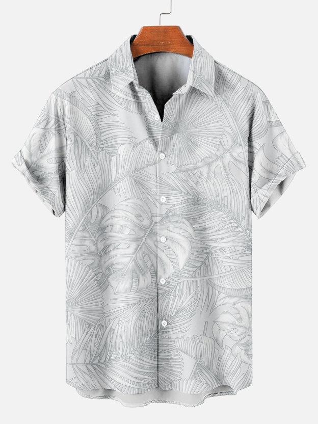 Men's Short Refreshing elegant hawaii Sleeve Shirt