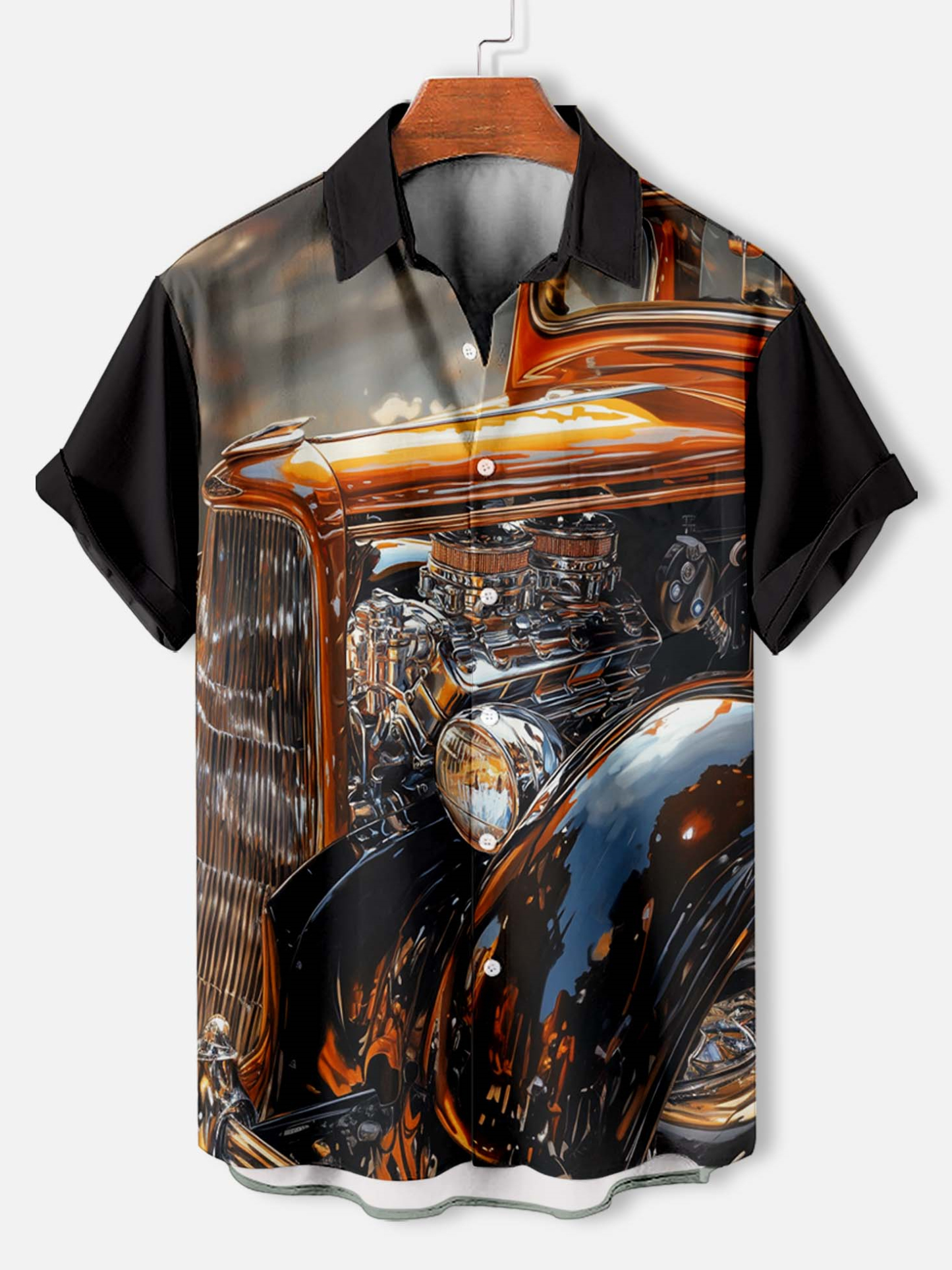 Men's Mechanical Parts Graphic Short Sleeve Shirt