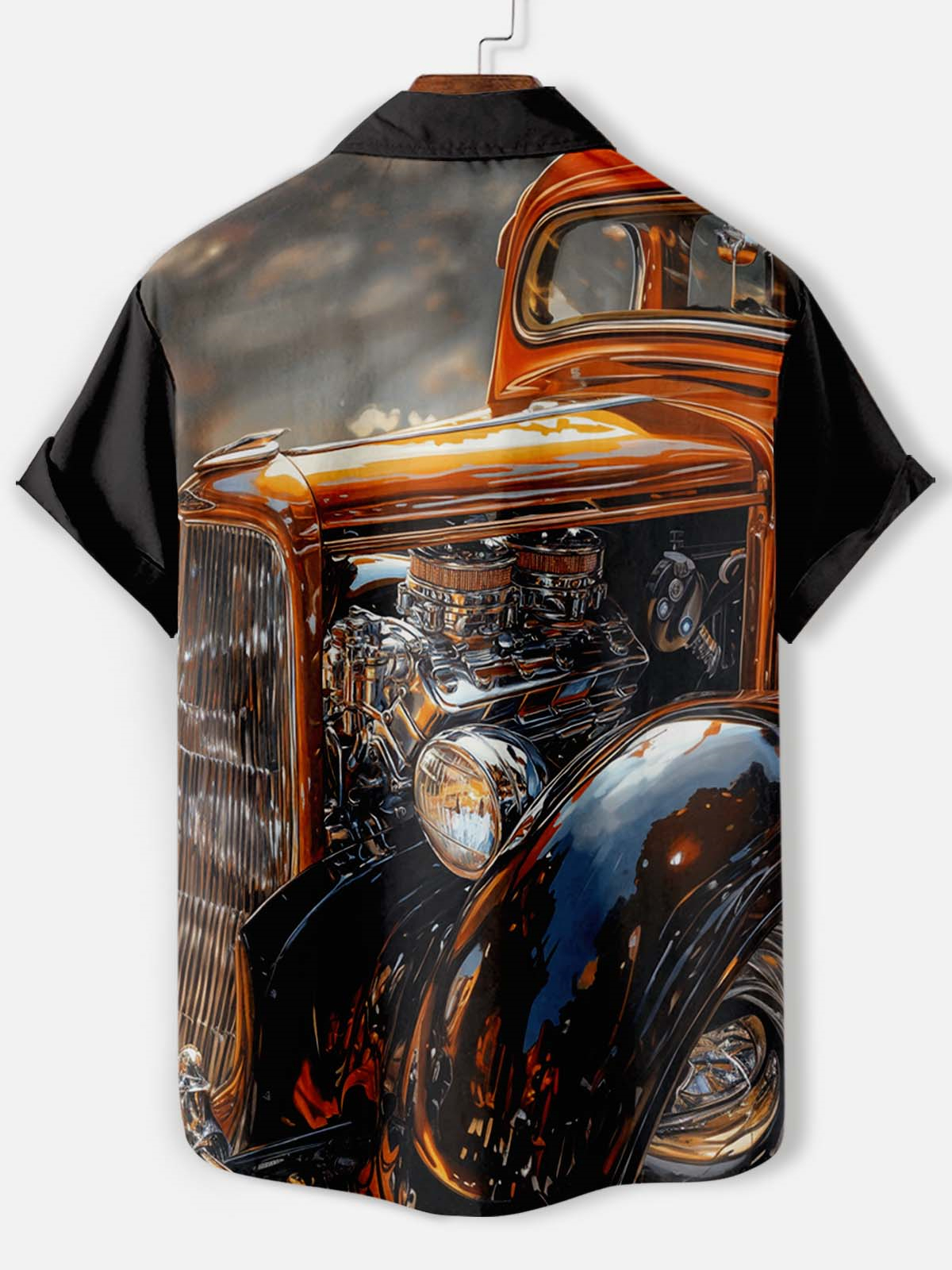 Men's Mechanical Parts Graphic Short Sleeve Shirt