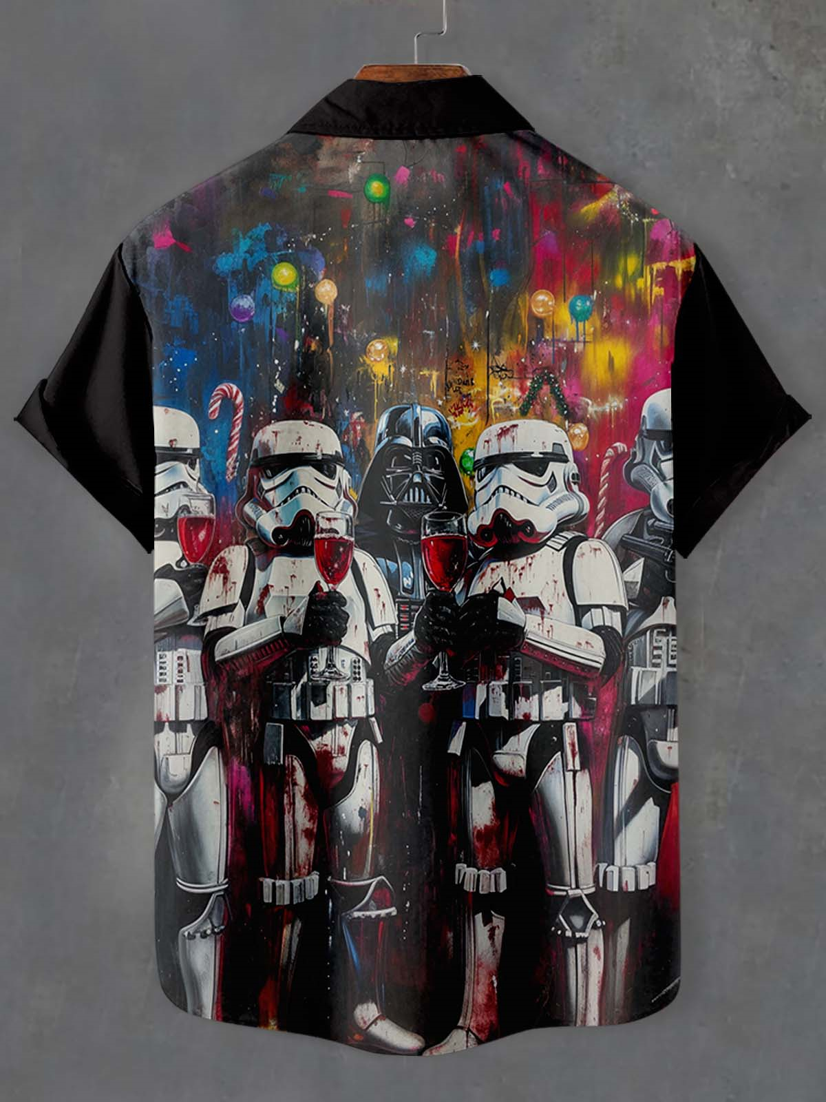 Men's Classic Movie Christmas Graphic Short Sleeve Shirt