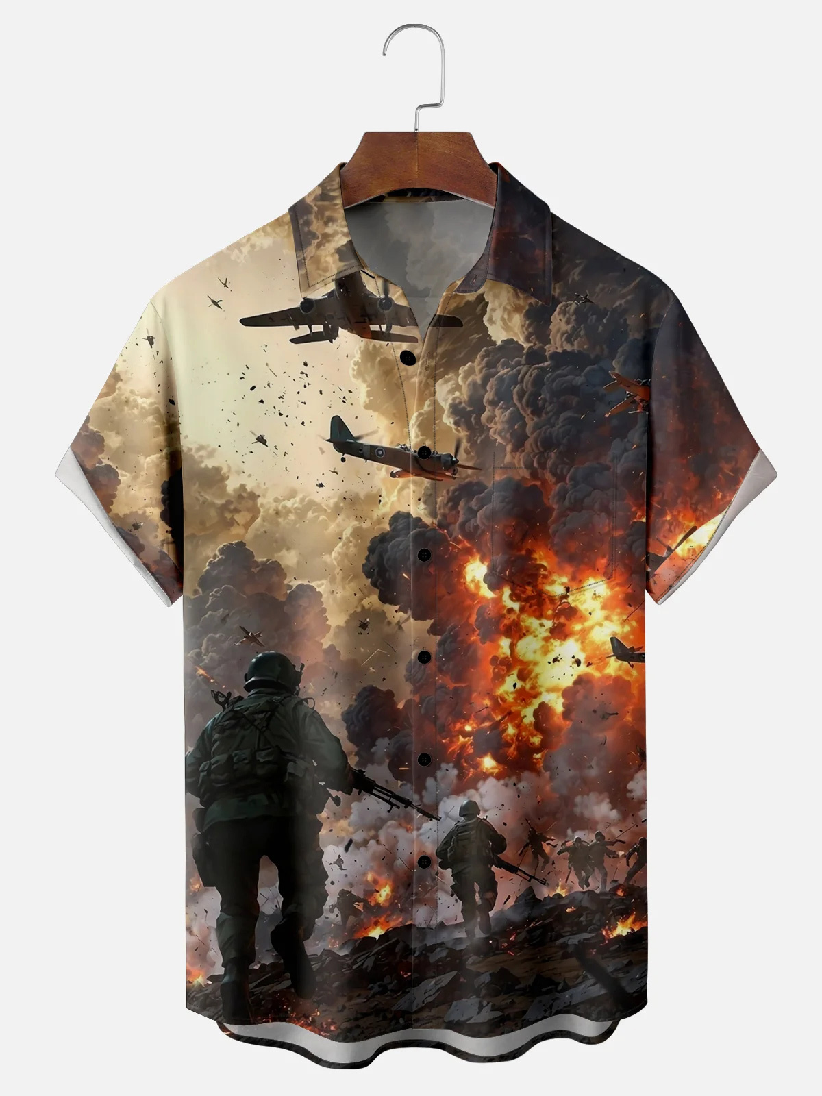 [Copy]Men's Classic Movie Godfather Animal Fun Graphic Short Sleeve Shirt