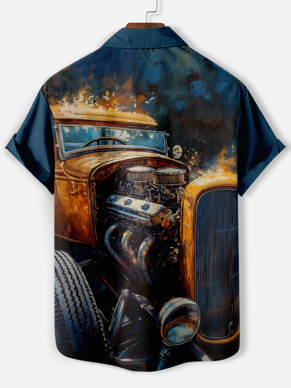 Men's Mechanical Parts Graphic Short Sleeve Shirt