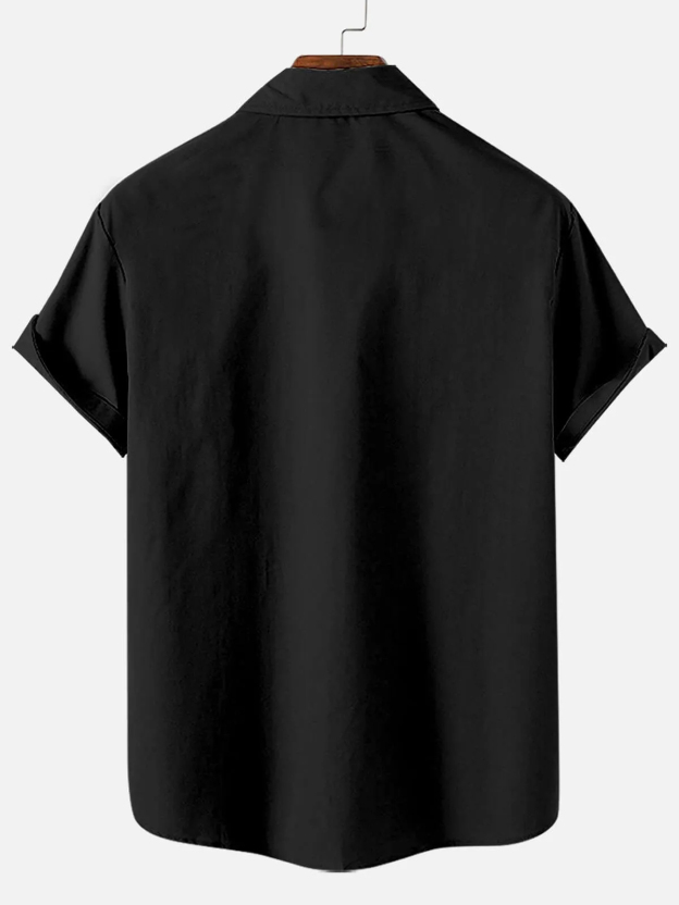 Men's Memorial Day Easter Print Short Sleeve Shirt