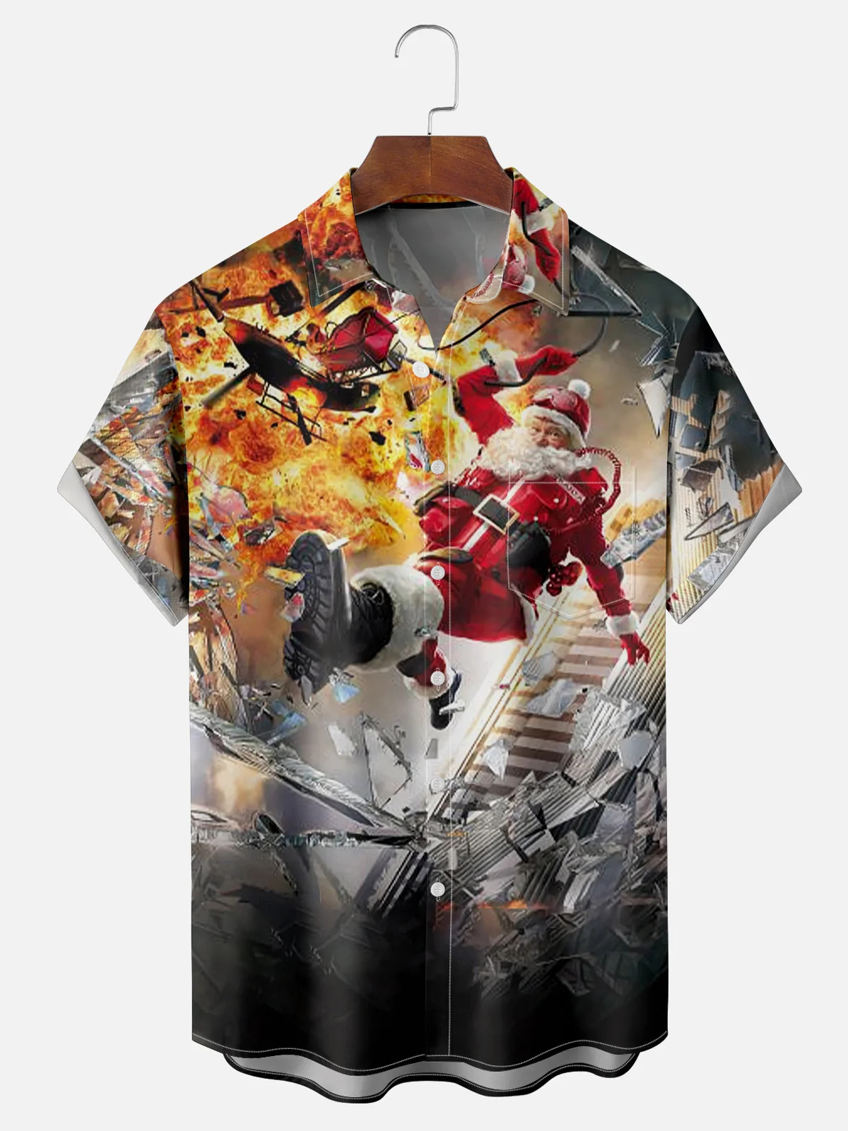 Men's Christmas Graphic Short Sleeve Shirt