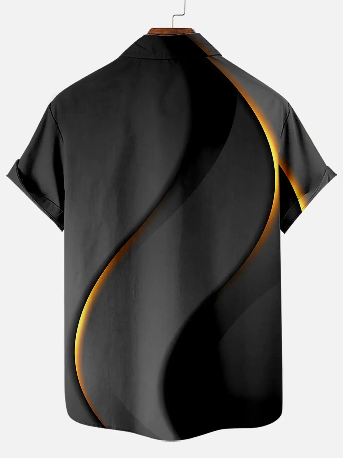 Men's Easter Cross Print Casual Short Sleeve Shirt