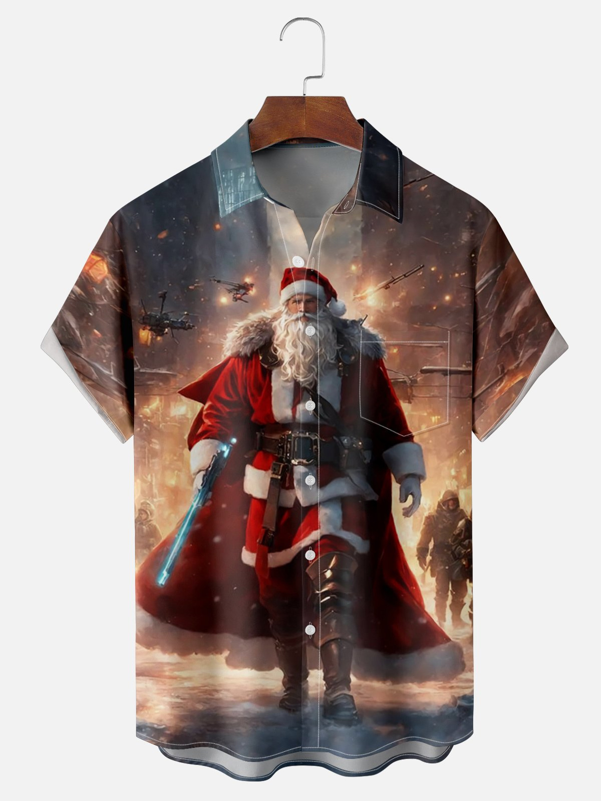 Men's Christmas Graphic Short Sleeve Shirt