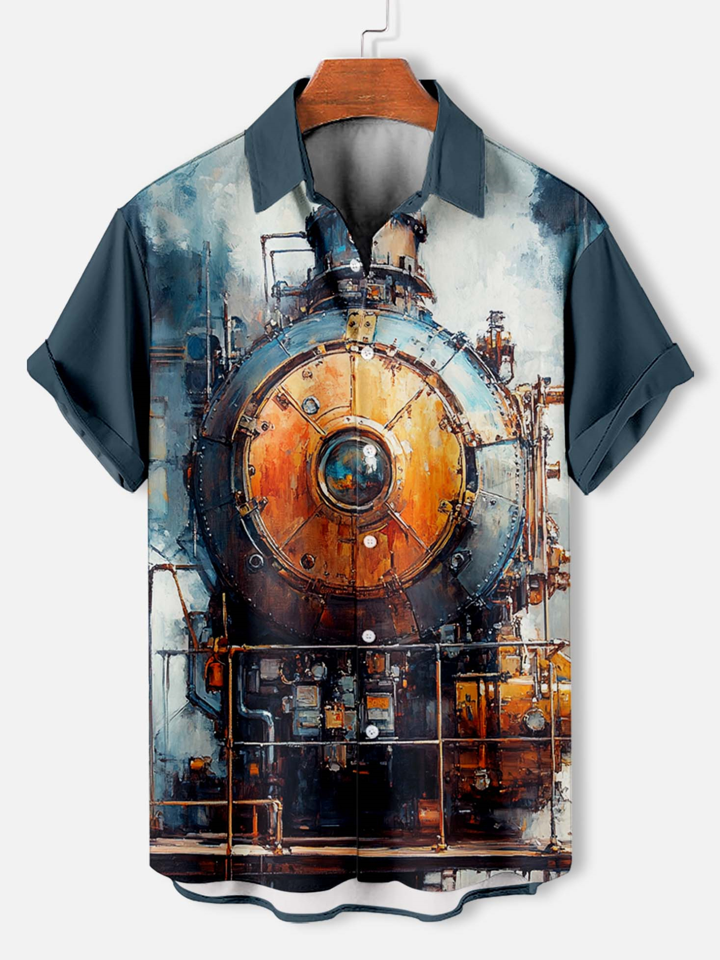 Men's Mechanical Parts Graphic Short Sleeve Shirt