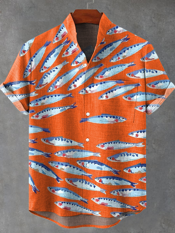 Ocean Creature Graphic Short Sleeve Shirt