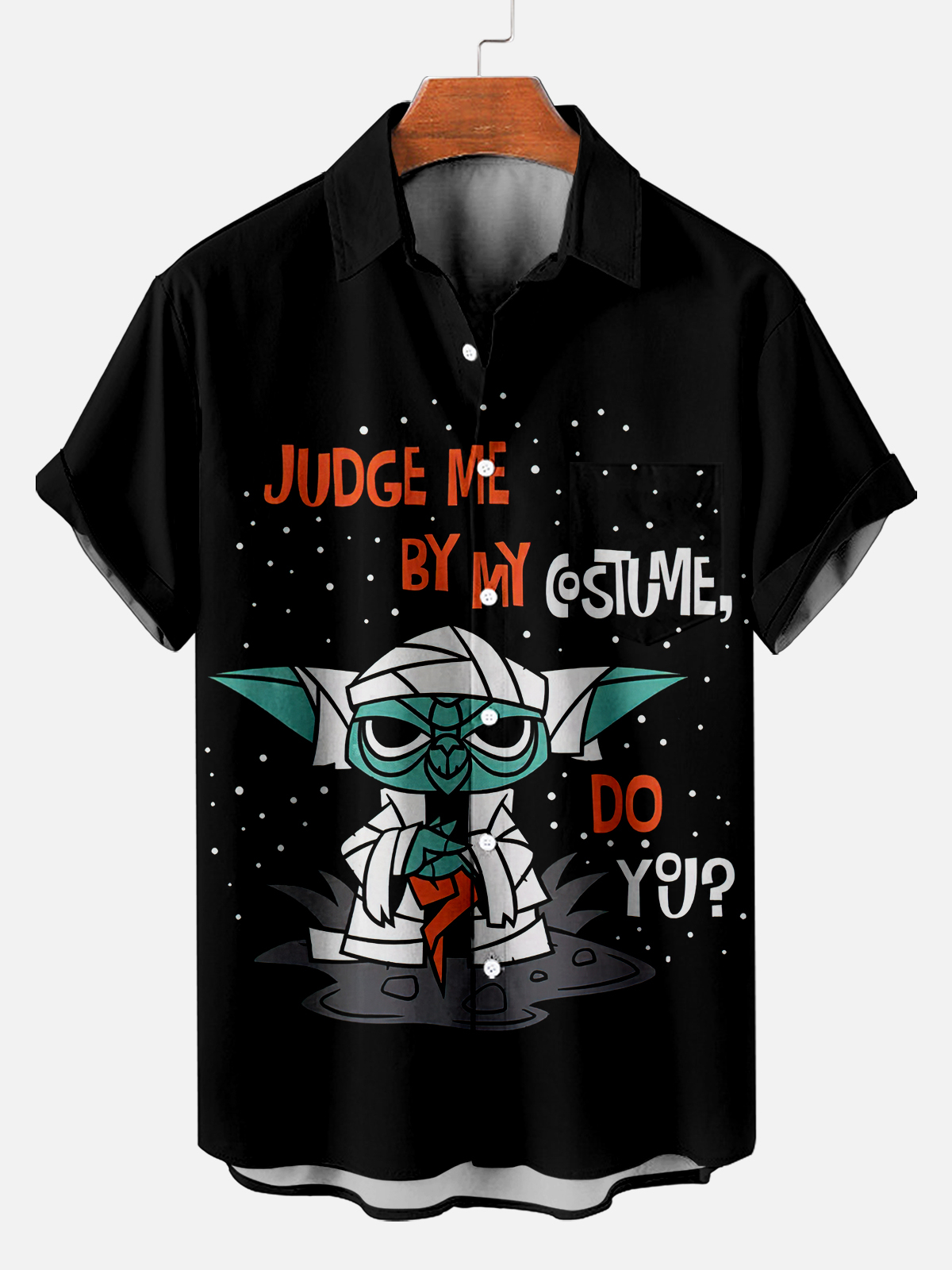 Experimental Geek Men's Space War Movie Halloween Short Sleeve Shirt