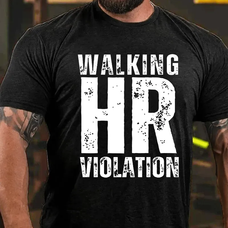 Men's Slogan Text Short Sleeve Round Neck T-Shirt