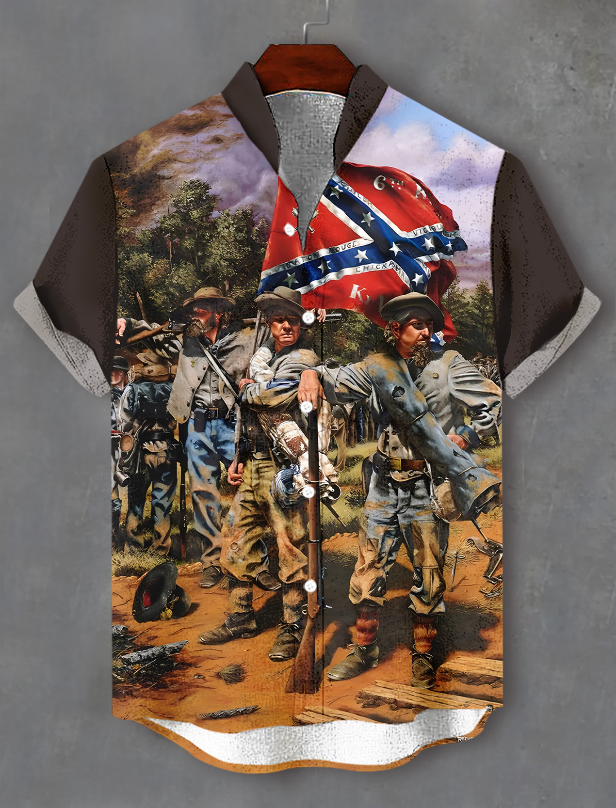 Men's Retro Graphic Short Sleeve Shirt