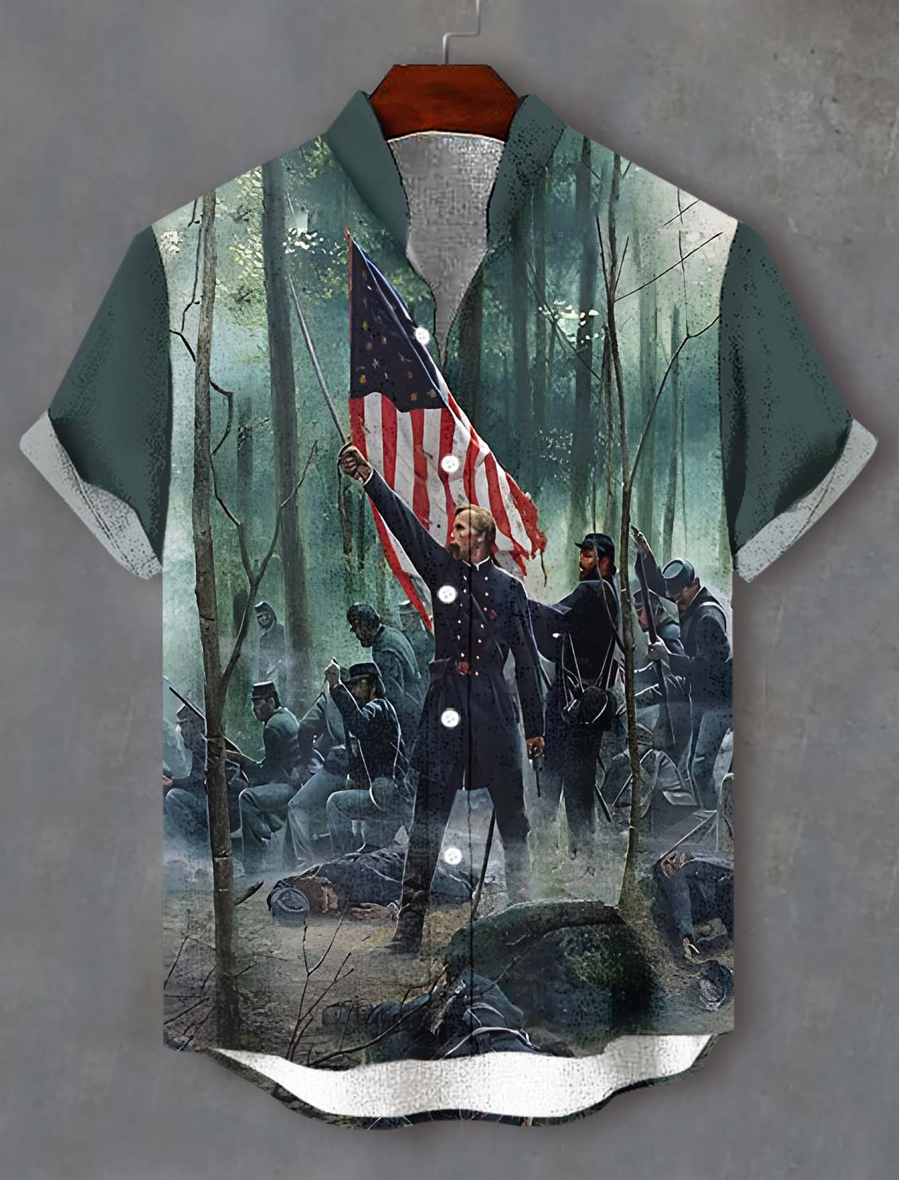 Men's Battle of Gettysburg Illustration short sleeve shirt