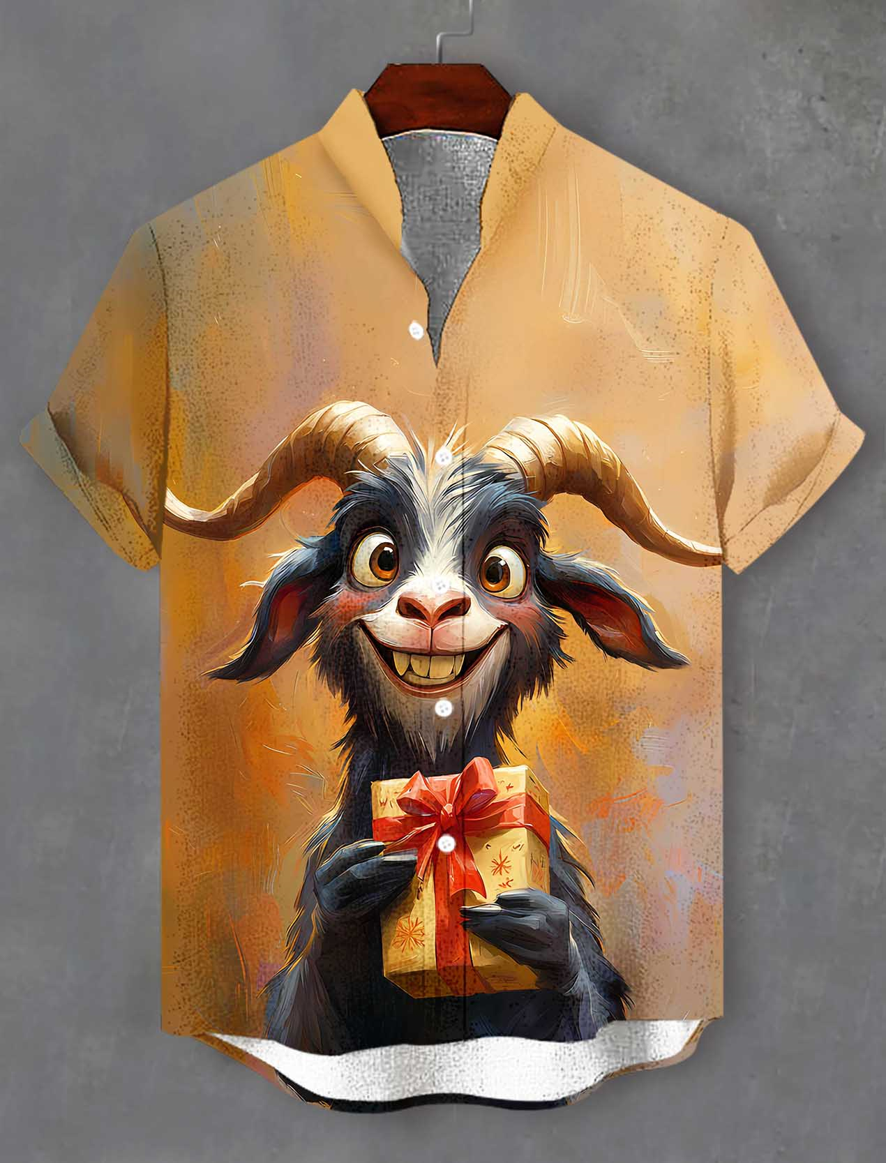 Men's Fun Cartoon Graphic Short Sleeve Shirt