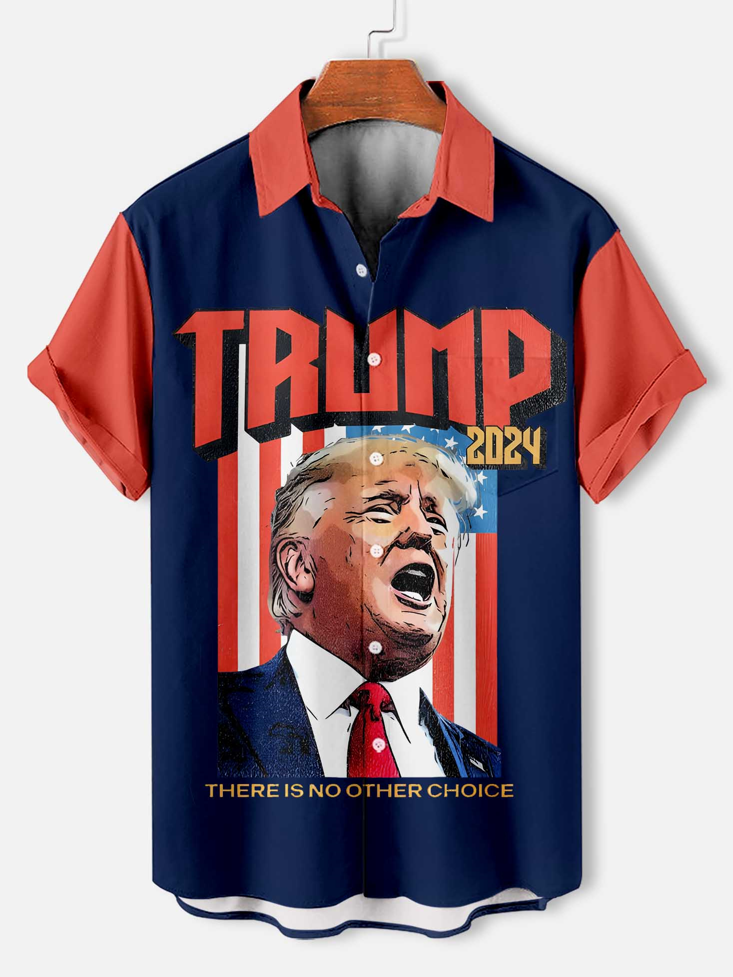 Men's Patriotic Short Sleeve Shirt