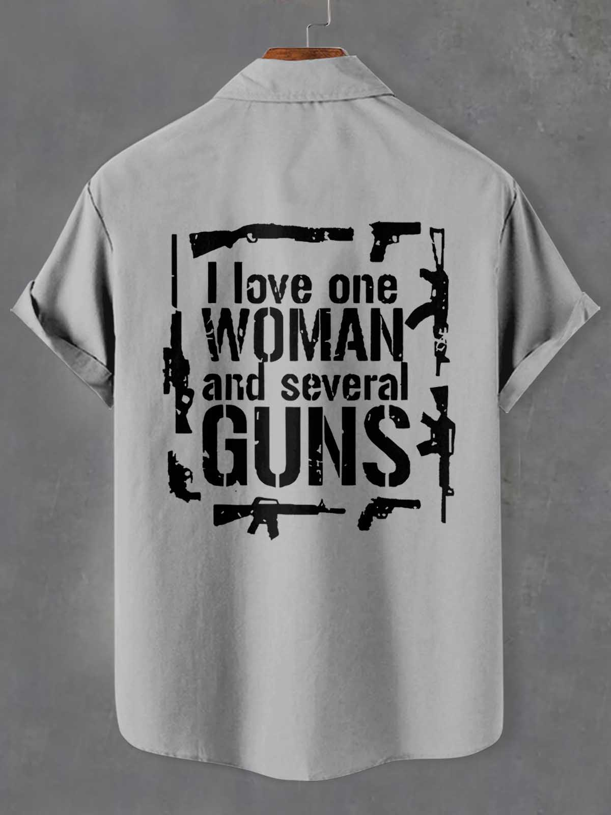 Men's Slogan Short Sleeve Shirt