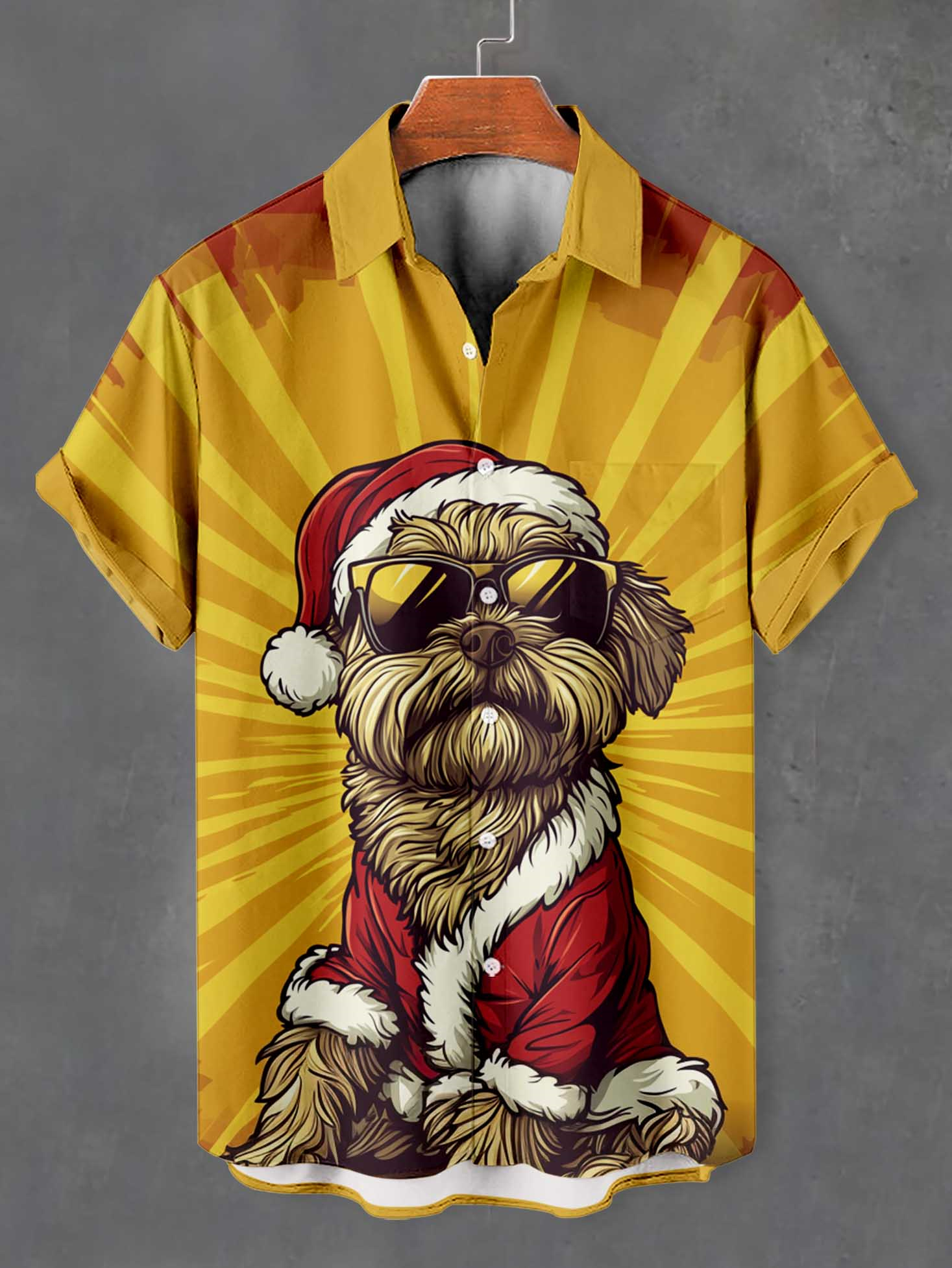 Men's Fun Animal Graphic Short Sleeve Shirt