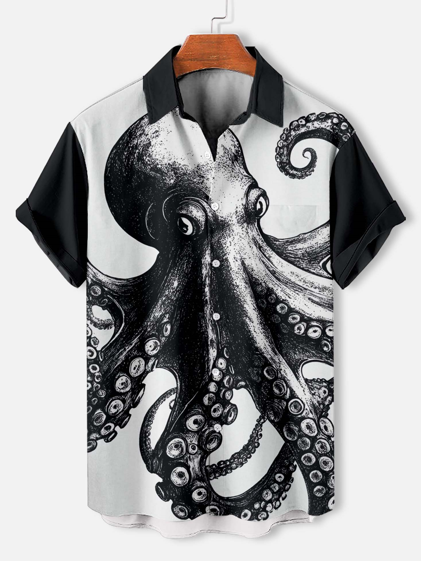 Men's Marine Life Graphic Short Sleeve Shirt
