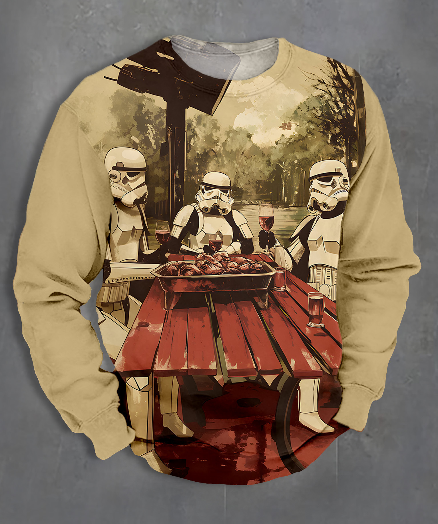 Men's Casual Classic Movie Graphic Long Sleeve Sweater