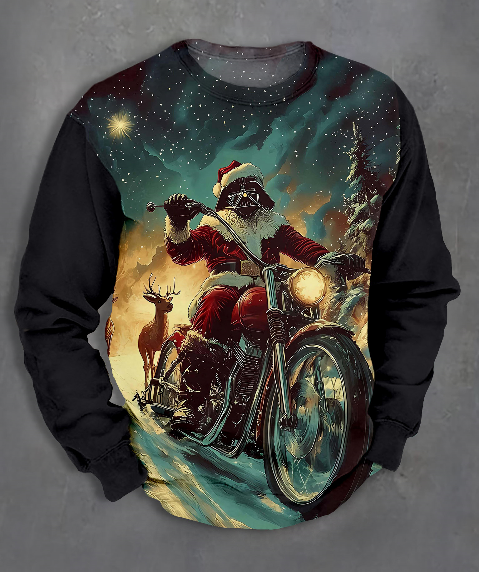 Men's Casual Classic Movie Graphic Long Sleeve Sweater