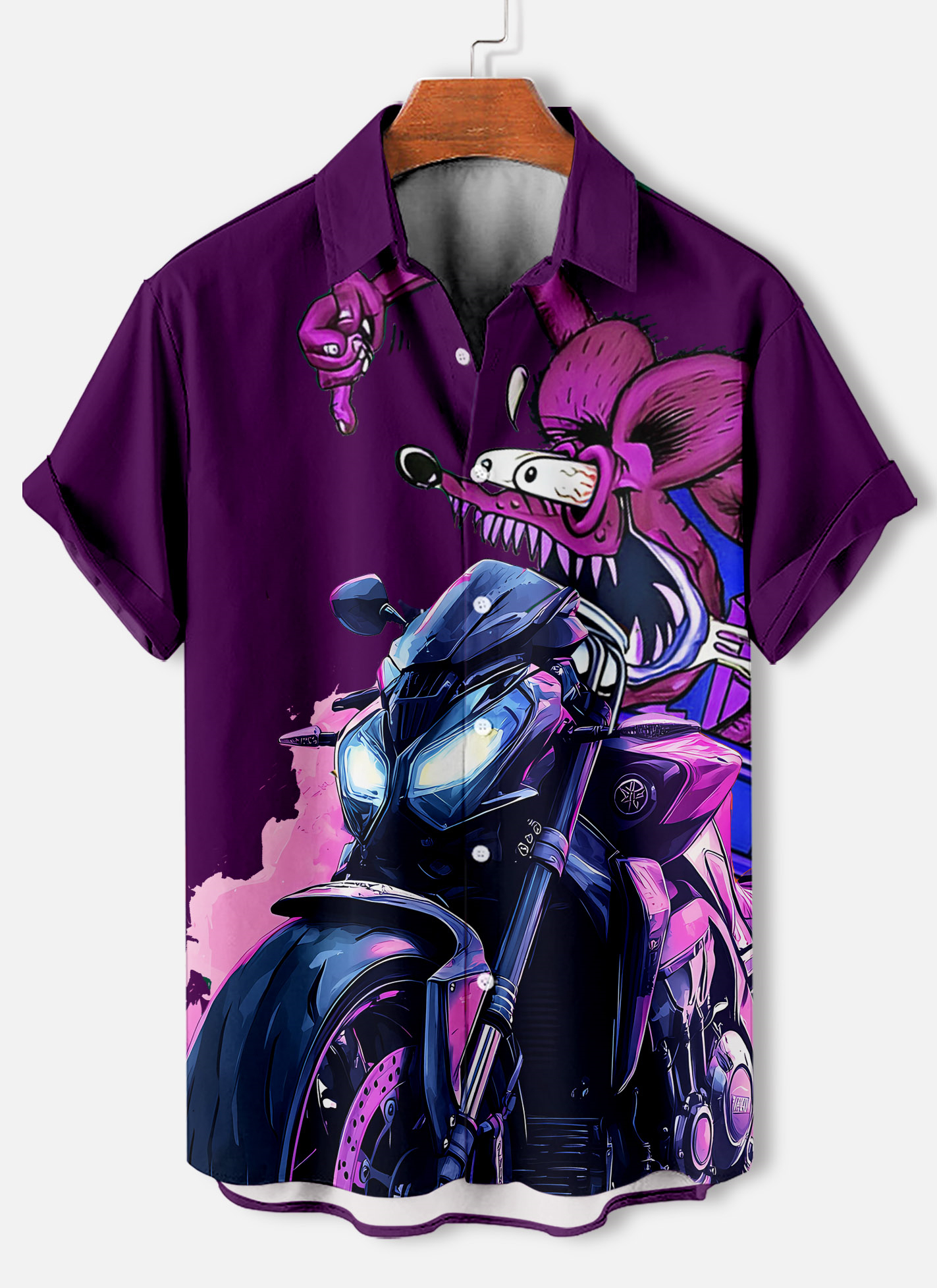 Men's Short Refreshing elegant hawaii Sleeve Shirt