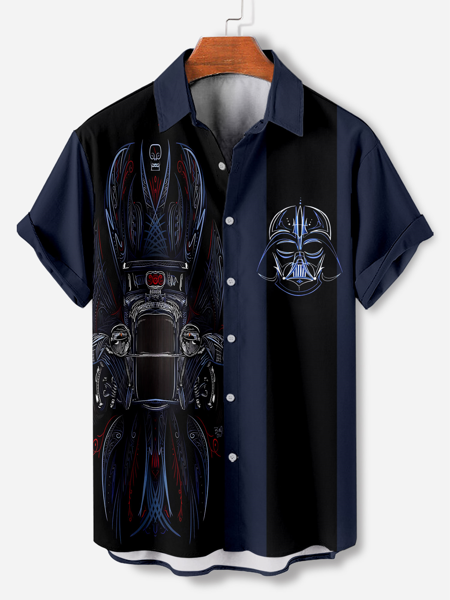 Men's Short Refreshing elegant hawaii Sleeve Shirt