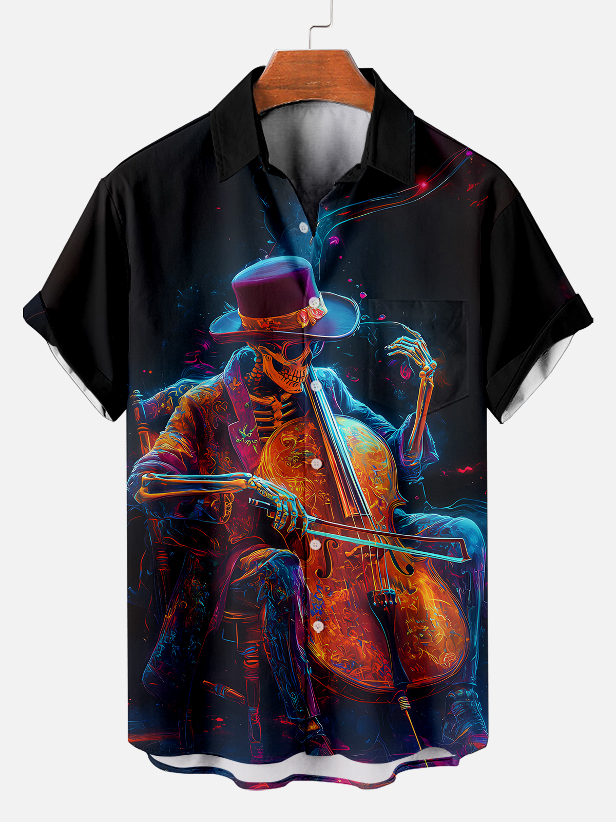 Men's Hawaiian Fun Little Yellow Duck Holiday Casual Short Sleeve Shir