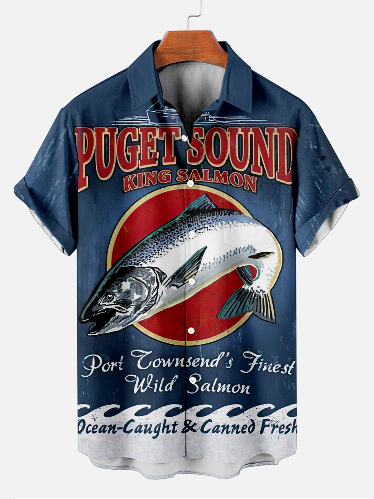 Vintage Magazine pattern short sleeved shirt