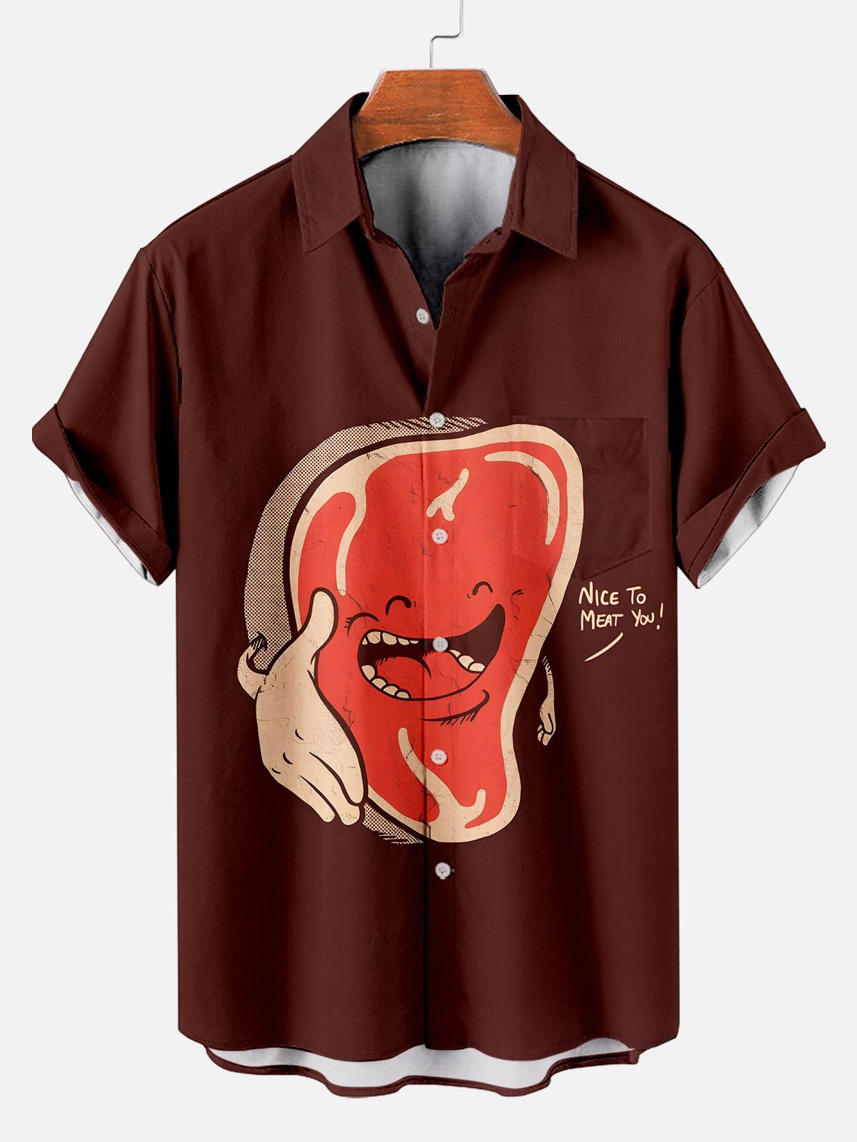 Men's Food Graphic Short Sleeve Shirt