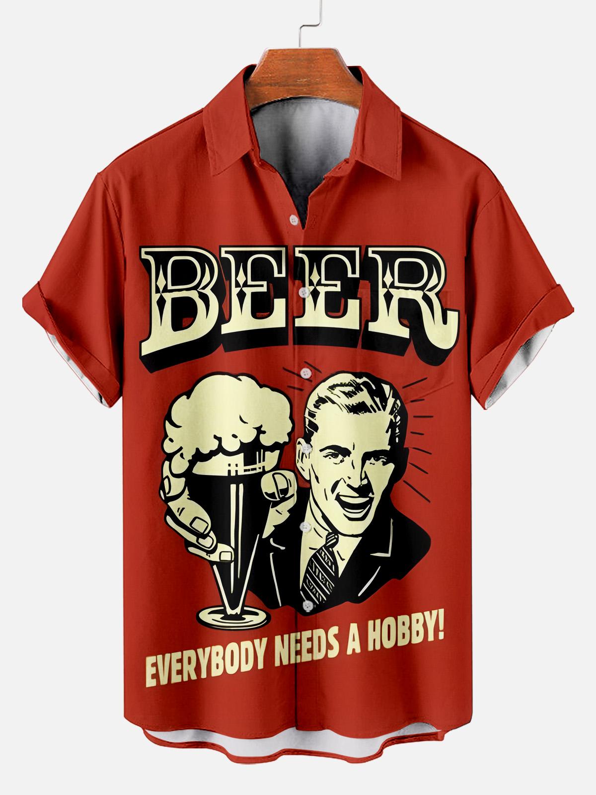 Men's Fun Slogan Short Sleeve Shirt