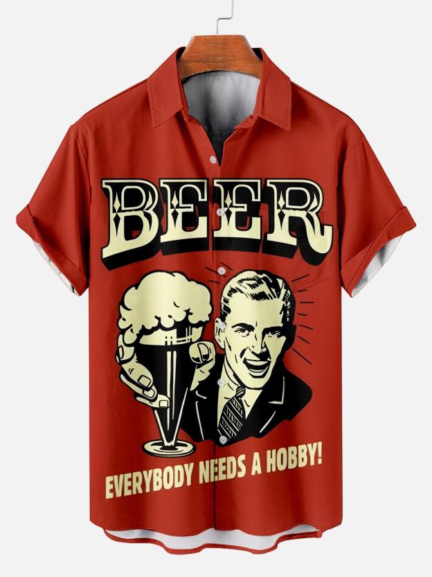 Men's Classic Green Monster Christmas Slogan Contrast Fun Short Sleeve