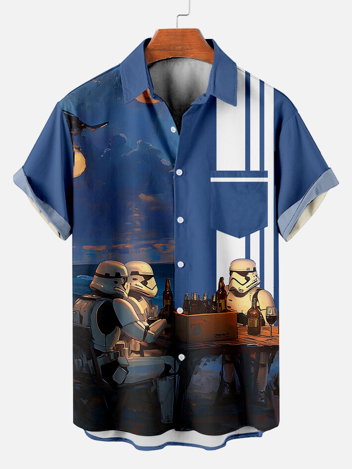 Men's Classic Movie Graphic Short Sleeve Shirt