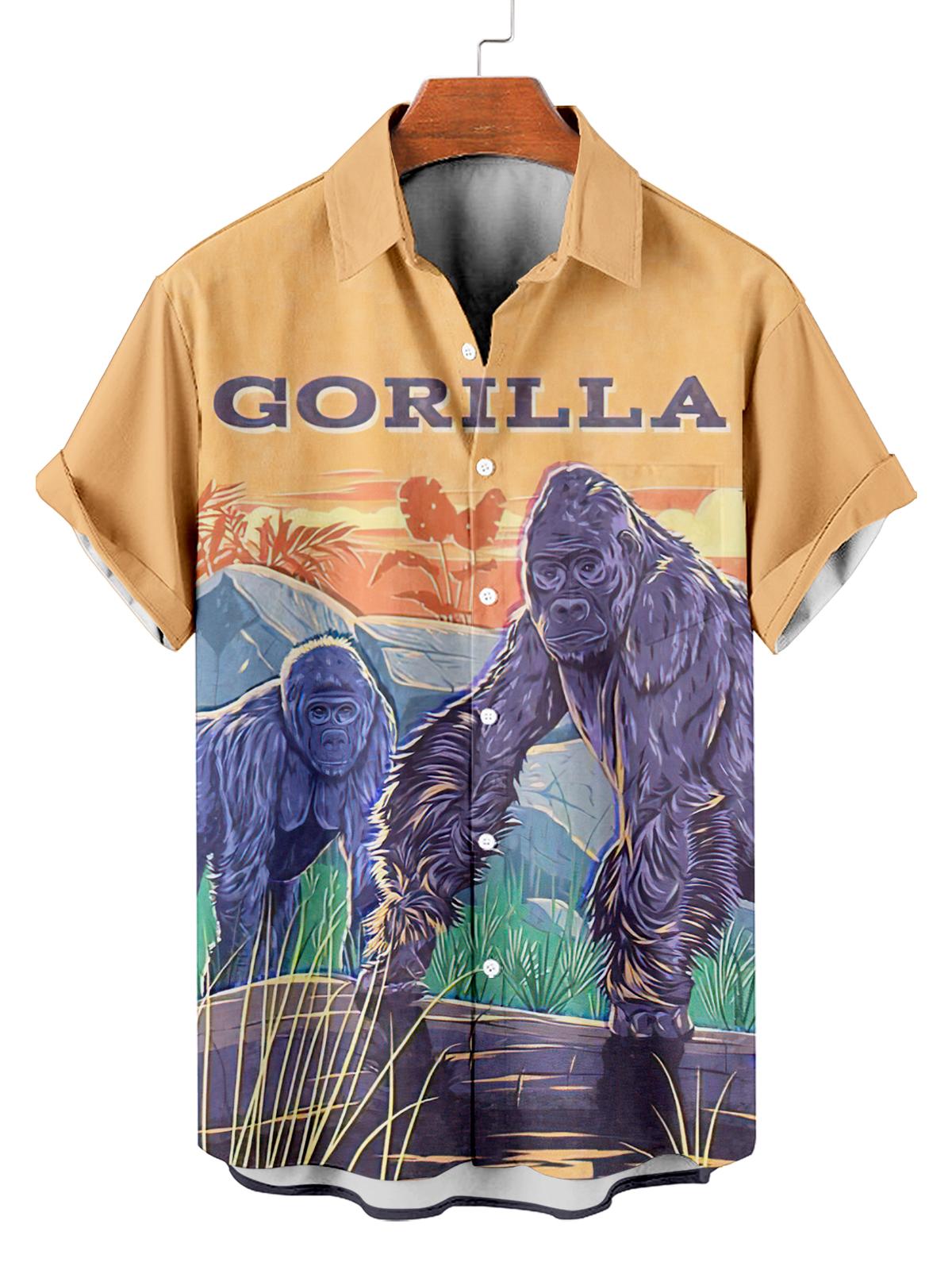 Vintage Magazine pattern short sleeved shirt