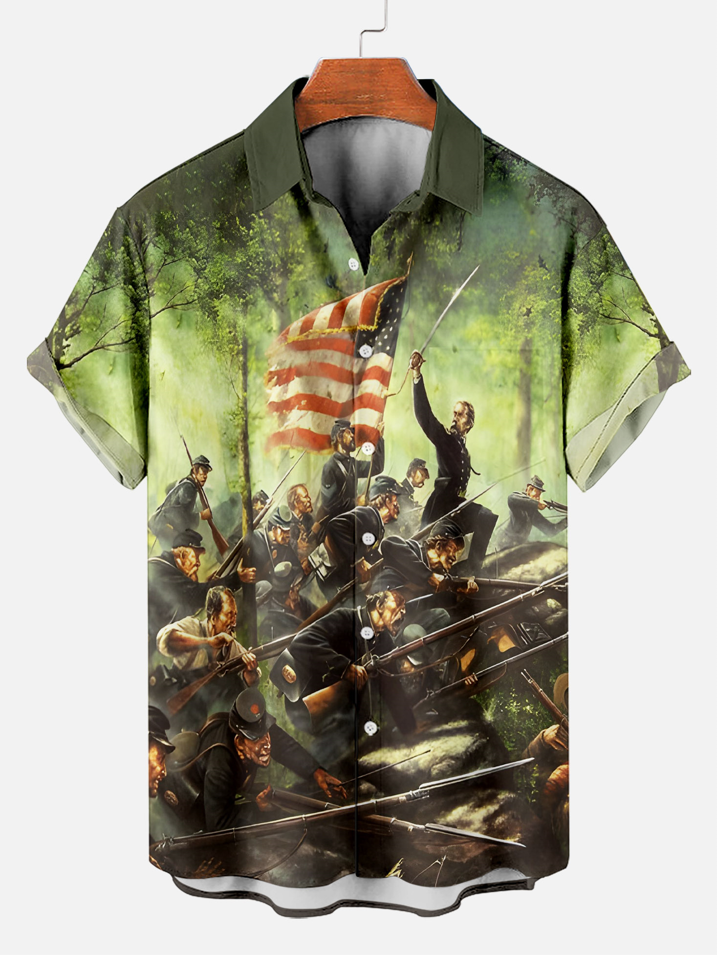 Men's illustration short sleeve shirt