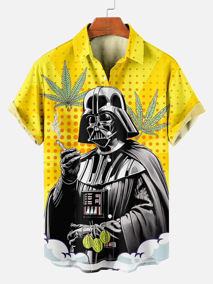 Character Samurai Graphic Short Sleeve Shirt