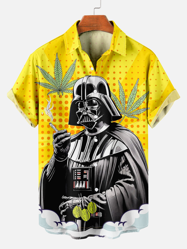 Character Samurai Graphic Short Sleeve Shirt