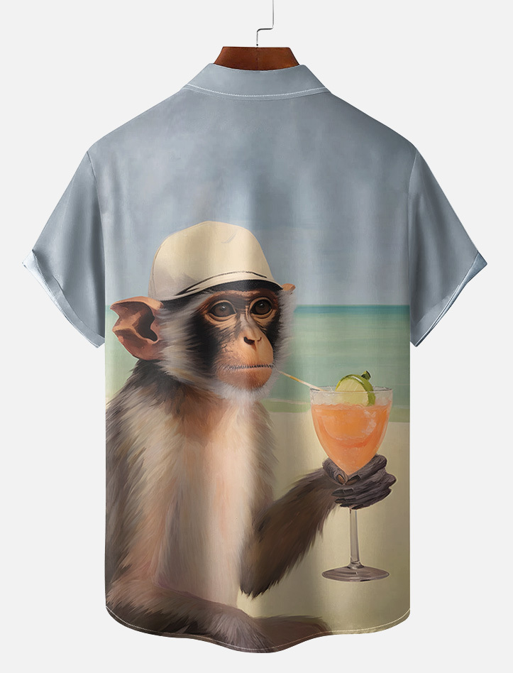 Animal Graphic Short Sleeve Shirt
