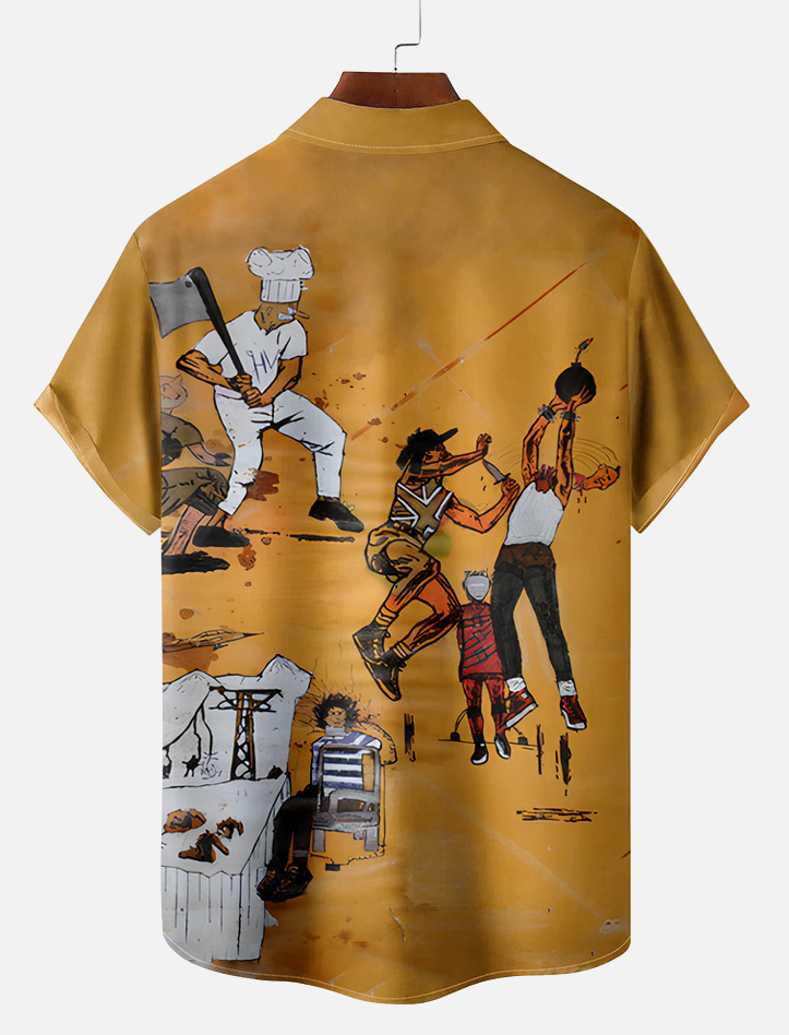 Pop Culture 70's-80s Men's Nostalgia Shirt