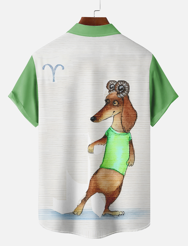 Retro Fun Pattern Short Sleeve Shirt