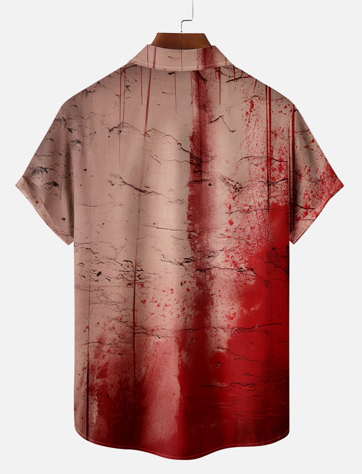 Men's Halloween Graphic Short Sleeve Shirt