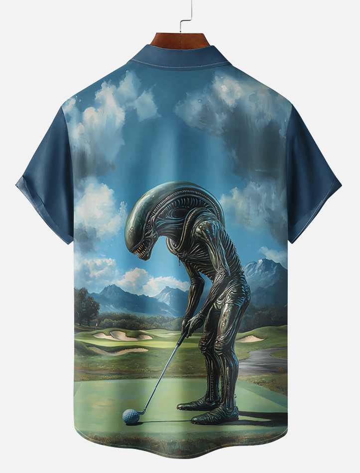 Men's Classic Movie Graphic Short Sleeve Shirt