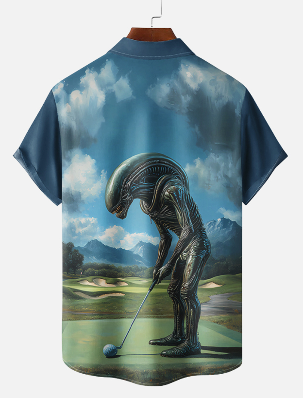 Men's Classic Movie Graphic Short Sleeve Shirt