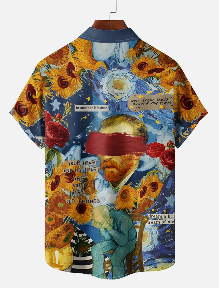 Men's Art Illustration Short Sleeve Shirt