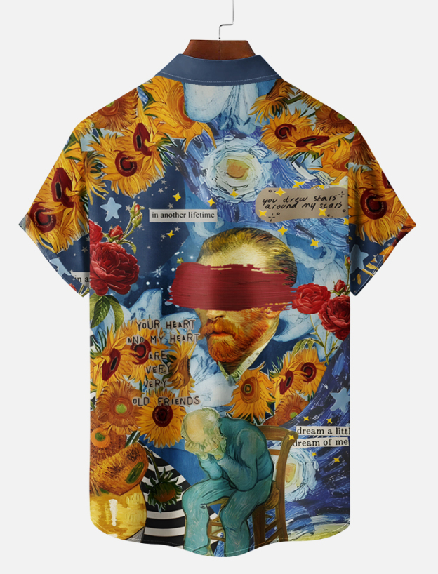 Men's Art Illustration Short Sleeve Shirt