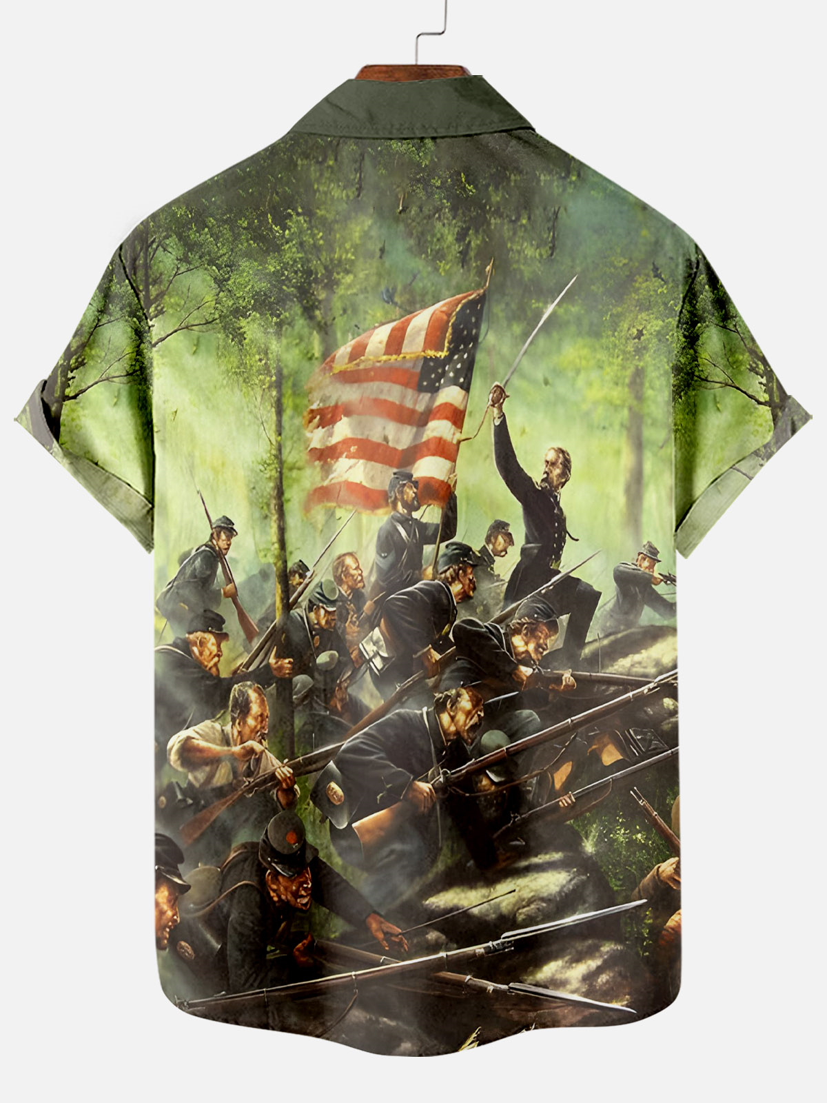 Men's illustration short sleeve shirt