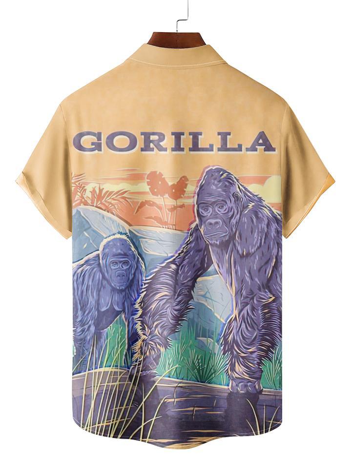 Vintage Magazine pattern short sleeved shirt