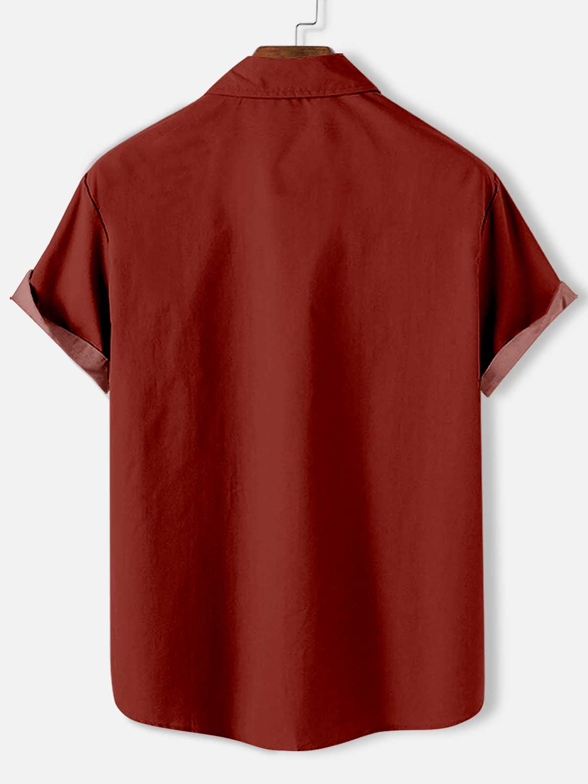 Men's Cartoon Car Graphic Short Sleeve Shirt